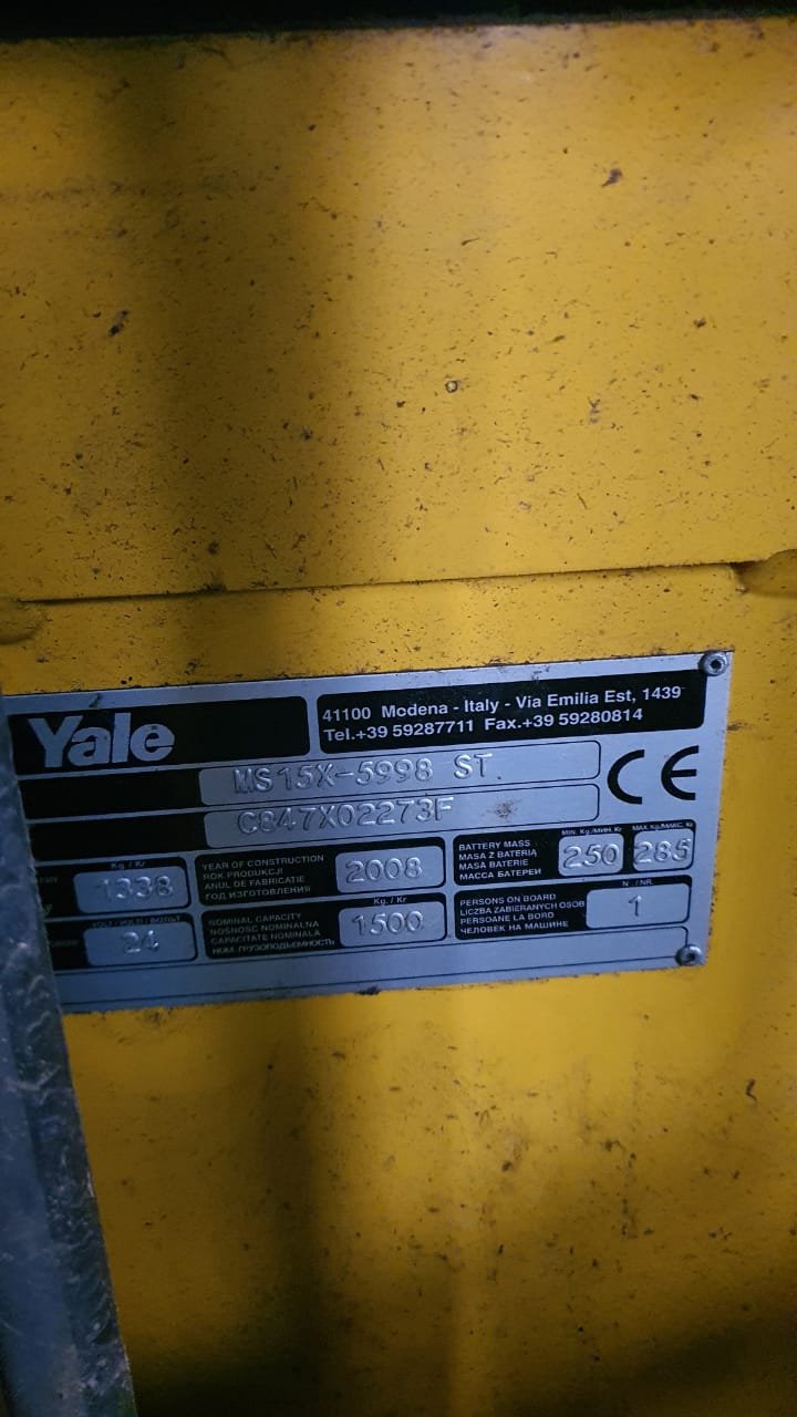 Штабелер бу Yale